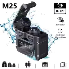 TWS M25 Bluetooth 5.3 TWS Wireless Headphones with LED Display Stereo Headset Touch Control Earbuds Noise Reduction