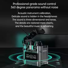 TWS M25 Bluetooth 5.3 TWS Wireless Headphones with LED Display Stereo Headset Touch Control Earbuds Noise Reduction